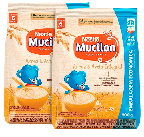MUCILON SCH 600G ARROZ E AVEIA