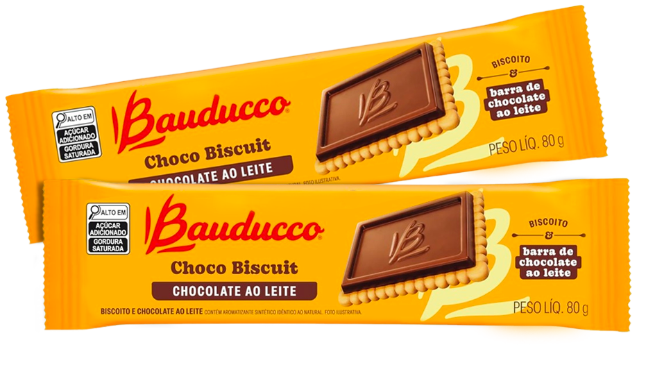 CHOCO BISCUIT BAUDUCCO CHOC AO LEITE 80G