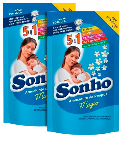 AMACIANTE SONHO 900ML MAGIC REFIL