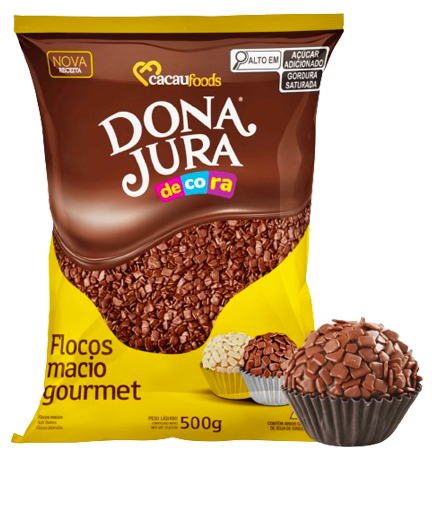 FLOCOS MACIO DONA JURA CHOCOLATE 500G