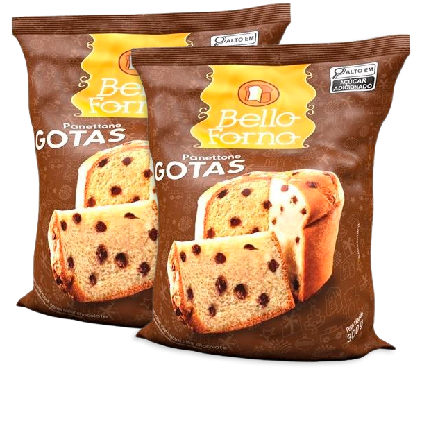 PANETTONE BELLO FORN C/GOTAS CHOC 300G