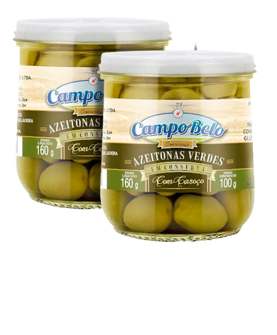AZEITONA VERDE CAMPO BELO VIDRO 100G