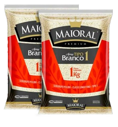 ARROZ MAIORAL BRANCO 1KG