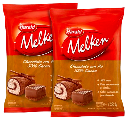 CHOC EM PO 33% CACAU HARALD MELKEN 1KG