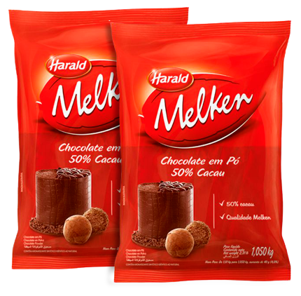 CHOC EM PO 50% CACAU HARALD MELKEN 1KG