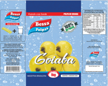 POLPA BESSA GOIABA 1KG