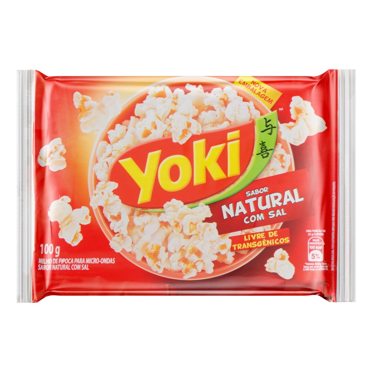 PIPOCA P/MICRO-ONDAS YOKI NAT C/SAL100G
