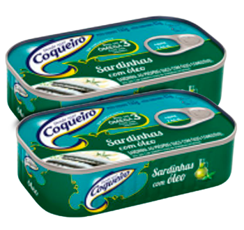SARDINHA COQUEIRO EM OLEO 125G