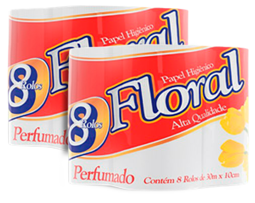 PAPEL HIG.FLORAL 8X30M PERFUMADO