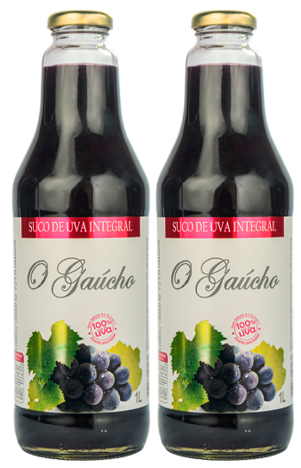 SUCO DE UVA INTEGRAL O GAUCHO 1L