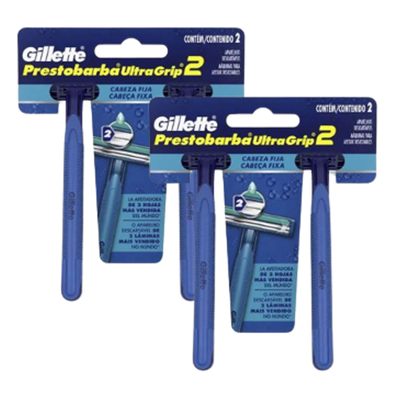APARELHO GILLETTE PRESTOBARBA C/2