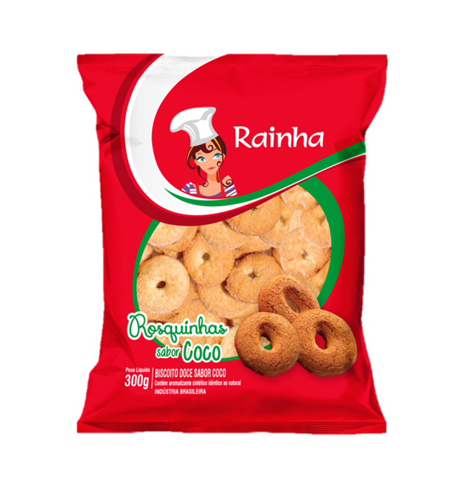 BISC ROSQUINHA RAINHA COCO 300G