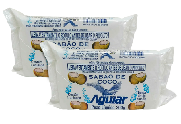 SABAO EM BARRA AGUIAR COCO 200G