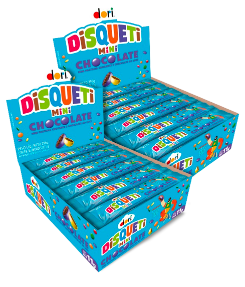 MINI DISQUETI DORI CHOC CONFEITADO 11G