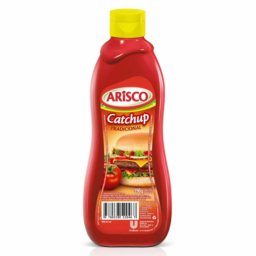 CATCHUP ARISCO 370G TRADICIONAL BISNAGA