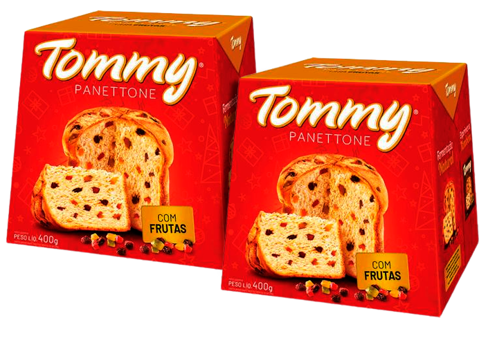 PANETTONE TOMMY C/FRUTAS 400G