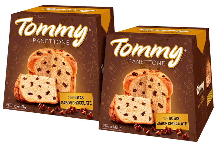 PANETTONE TOMMY C/GOTAS DE CHOC 400G
