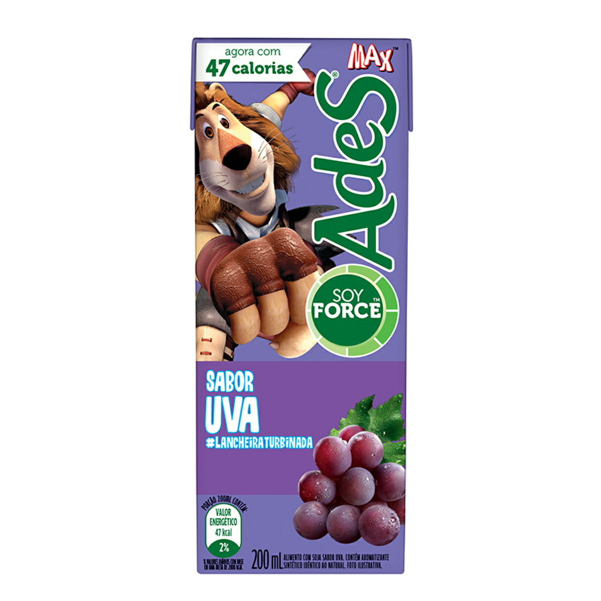 SUCO PRONTO ADES UVA 200ML