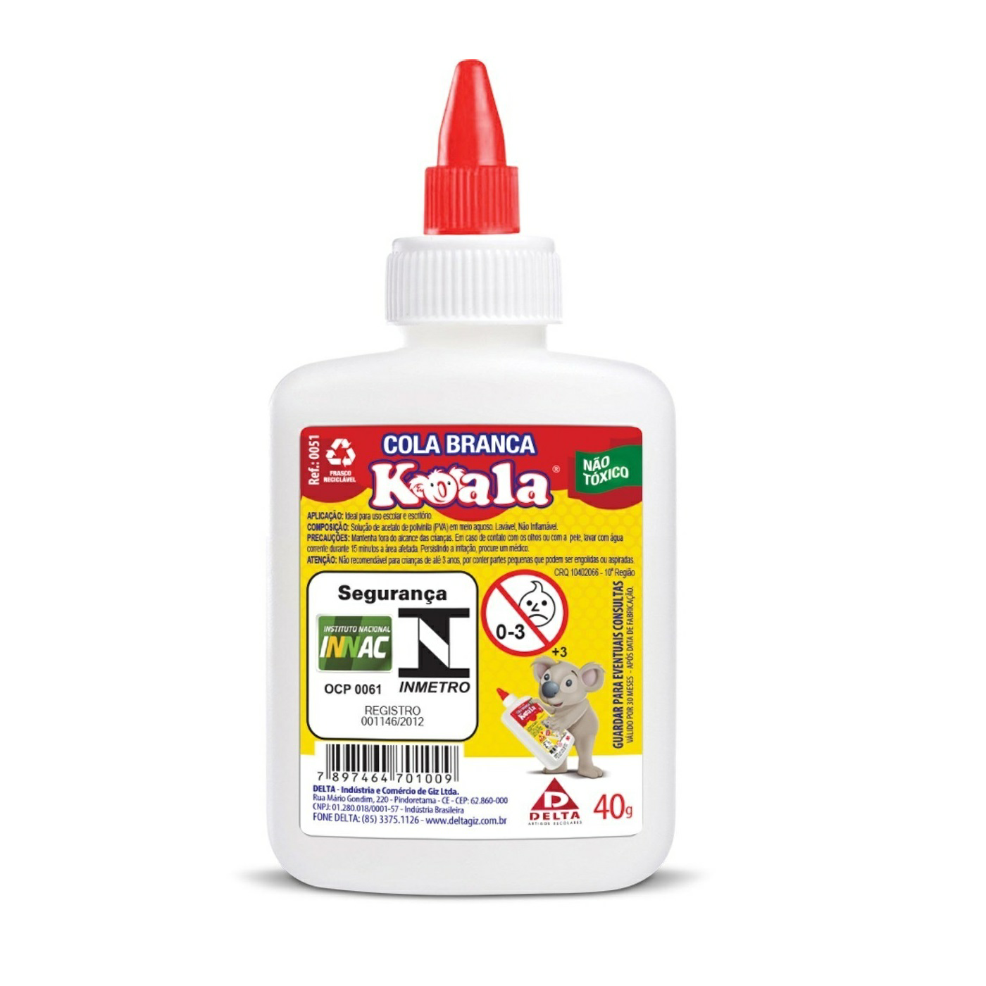 COLA ESCOLAR BRANCA KOALA 40G