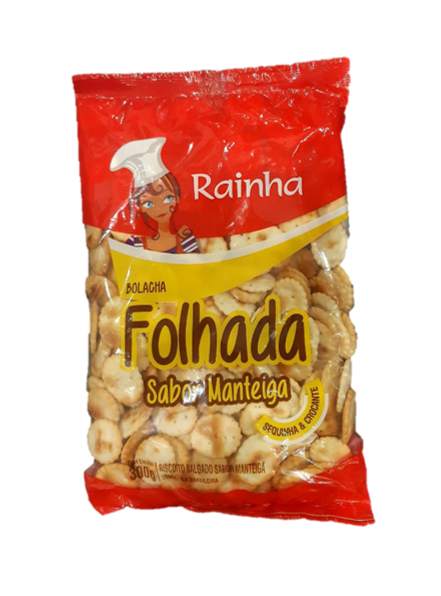 BISC RAINHA FOLHADA MANTEIGA 300G