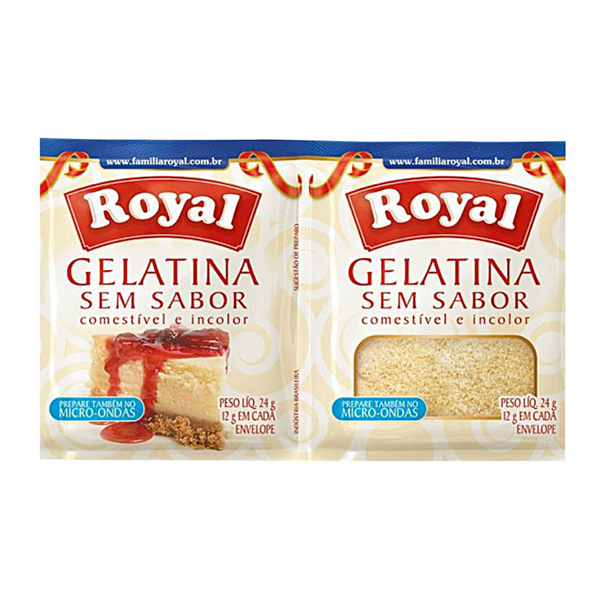GELATINA ROYAL S/SABOR 24G