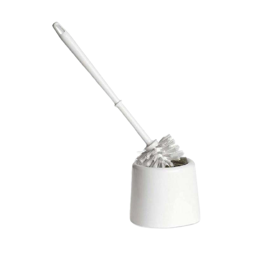 ESCOVA SANITARIA CRISTAL C/SUPOR BRANCO