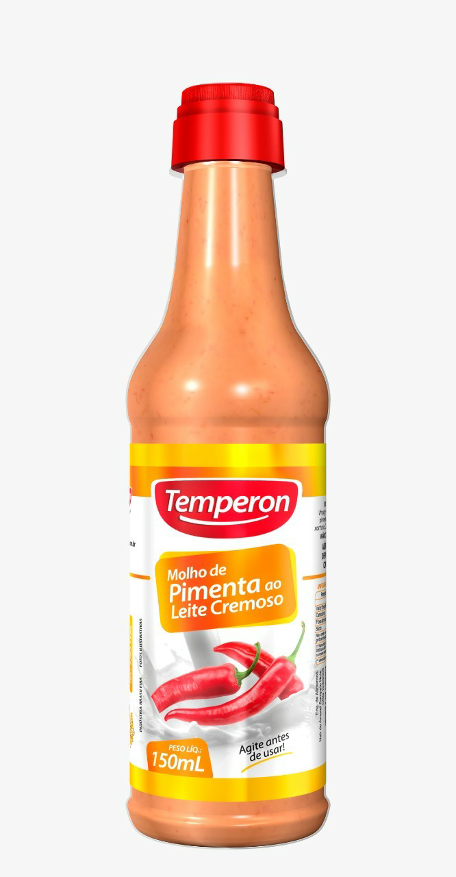 MOLHO DE PIMENTA TEMPERON AO LEITE 150ML