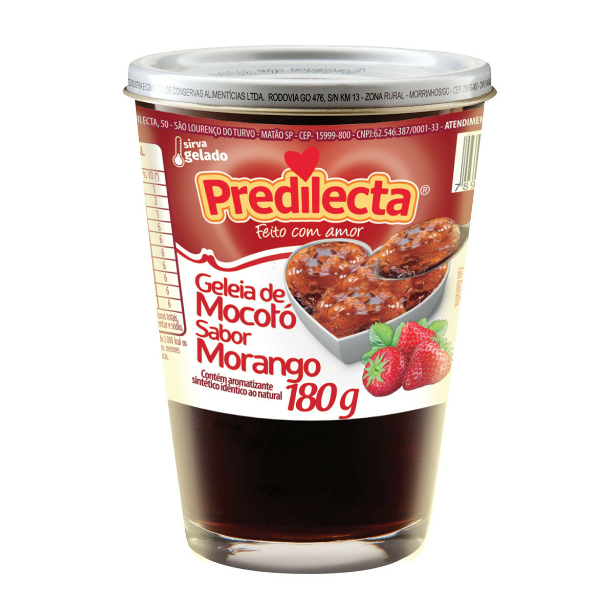 GELEIA MOCOTO PREDILECTA MORANGO 180G