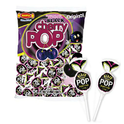 PIRULITO CHERRY POP BLACK C/50