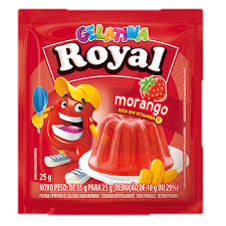 GELATINA ROYAL MORANGO 25G