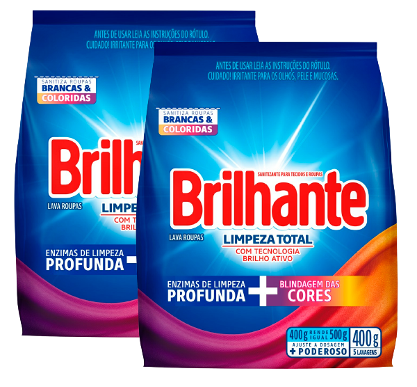 SABAO EM PO BRILHANTE 400G AZUL LIMP T.
