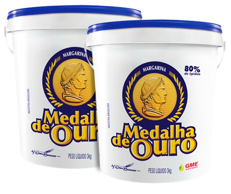 MARG.MEDALHA DE OURO 3KG