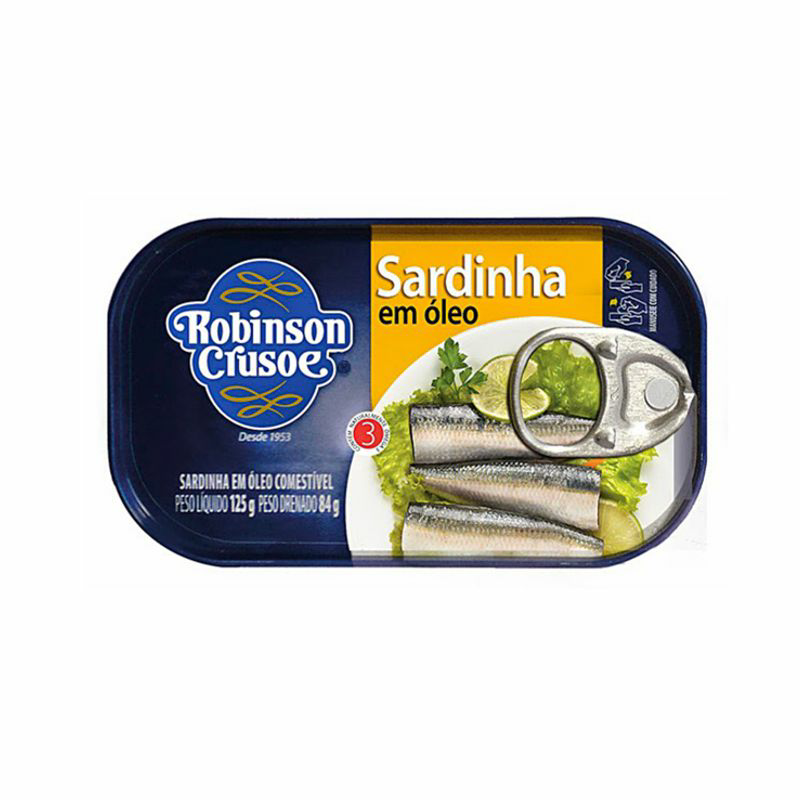 SARDINHA ROBINSON CRUSOE EM OLEO 125G
