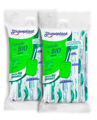 CANUDO BIODEGRADAVEL COMUM 5MM 100UN