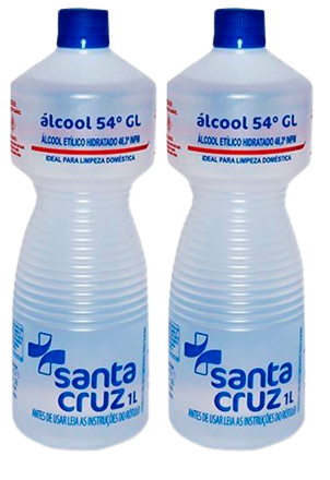 ALCOOL LIQ.SANTA CRUZ 46/54% 1L